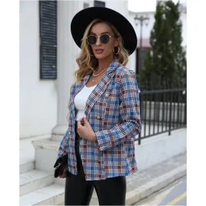 Blazer chic bleu femme