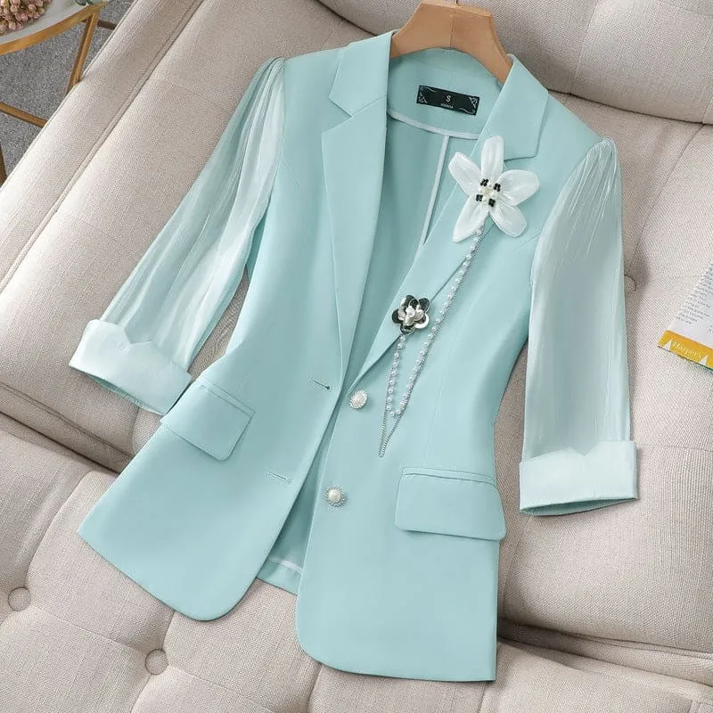 Blazer femme chic jaune