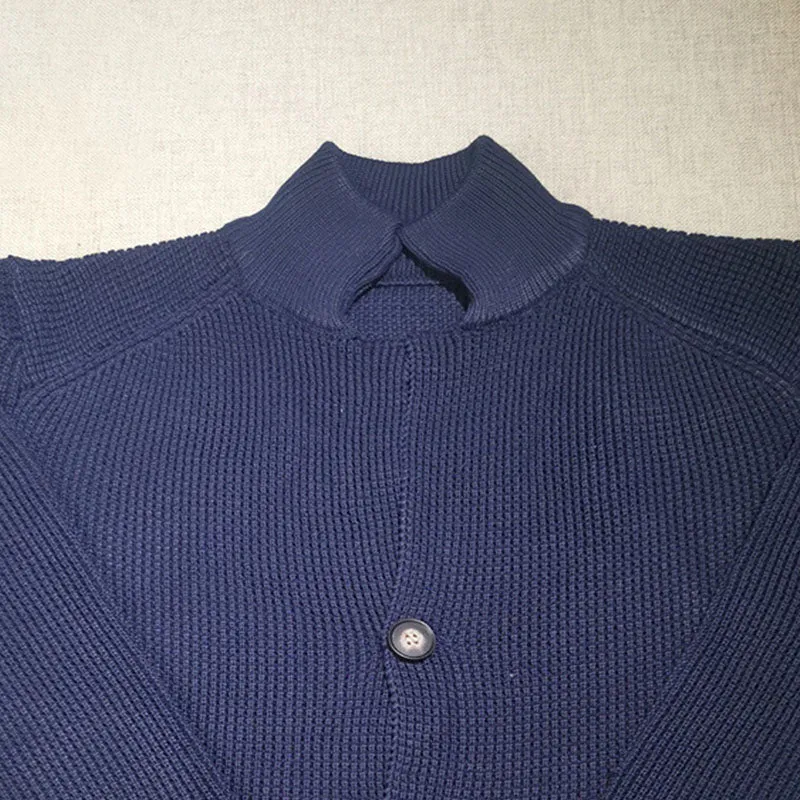 Blazer vintage en tricot à col montant