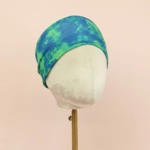Blue and Green Stretch Headband