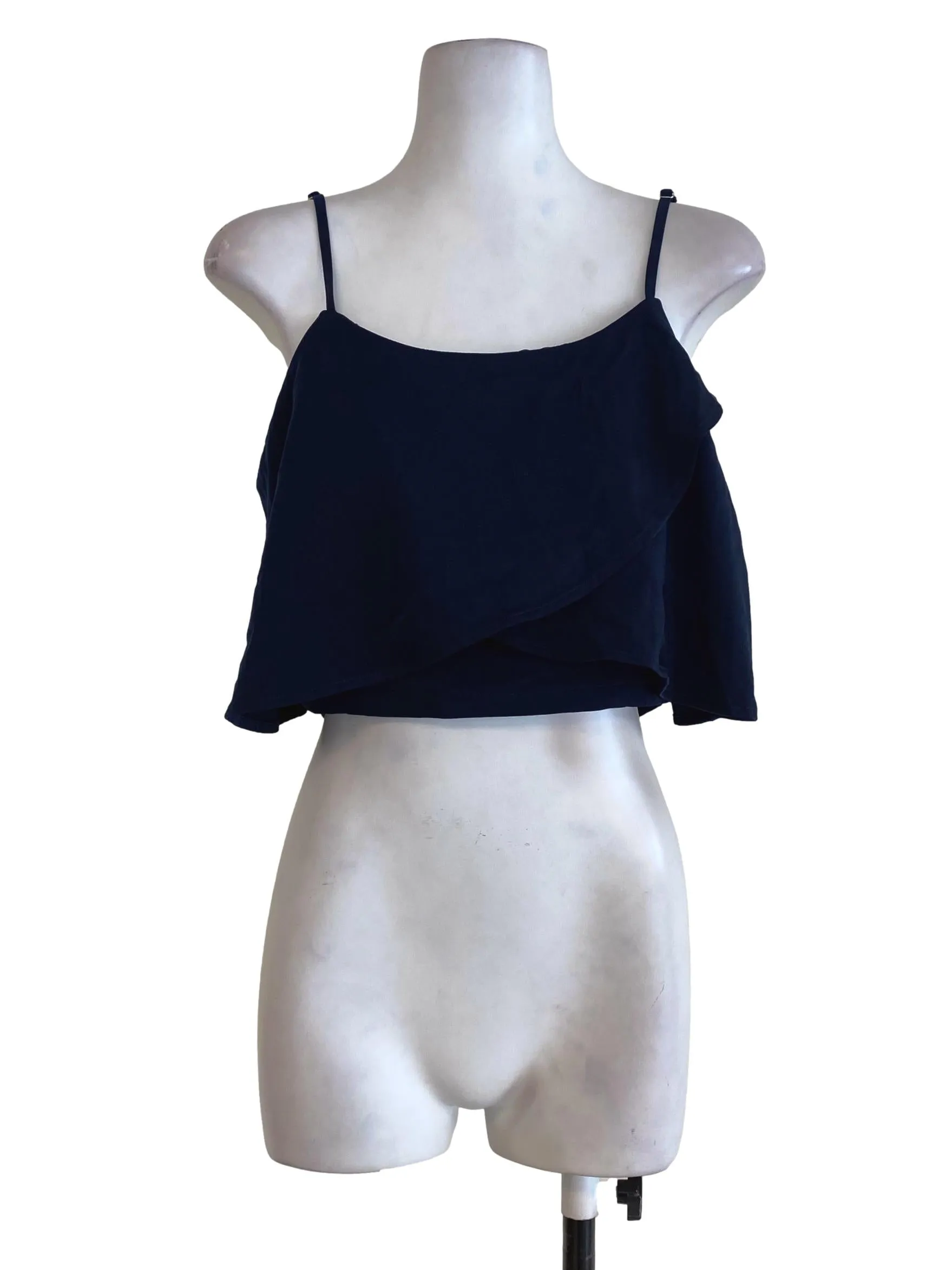Blue Layered Crop Top