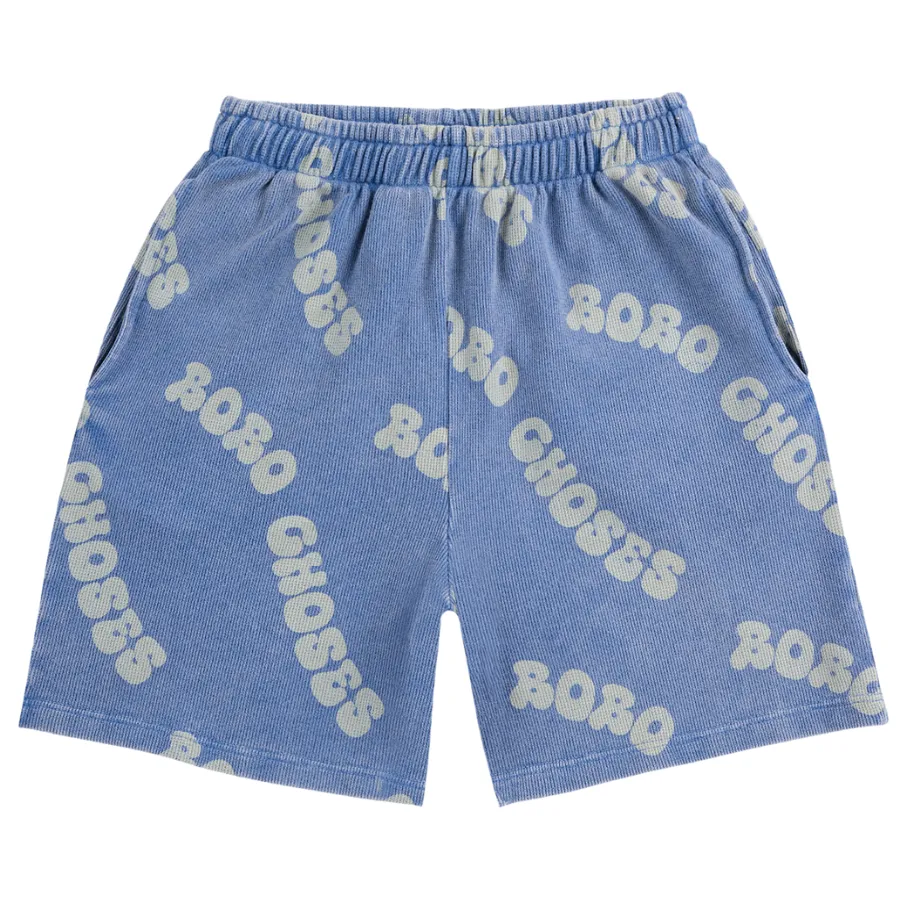 Blue Wavy Bobo Choses Shorts