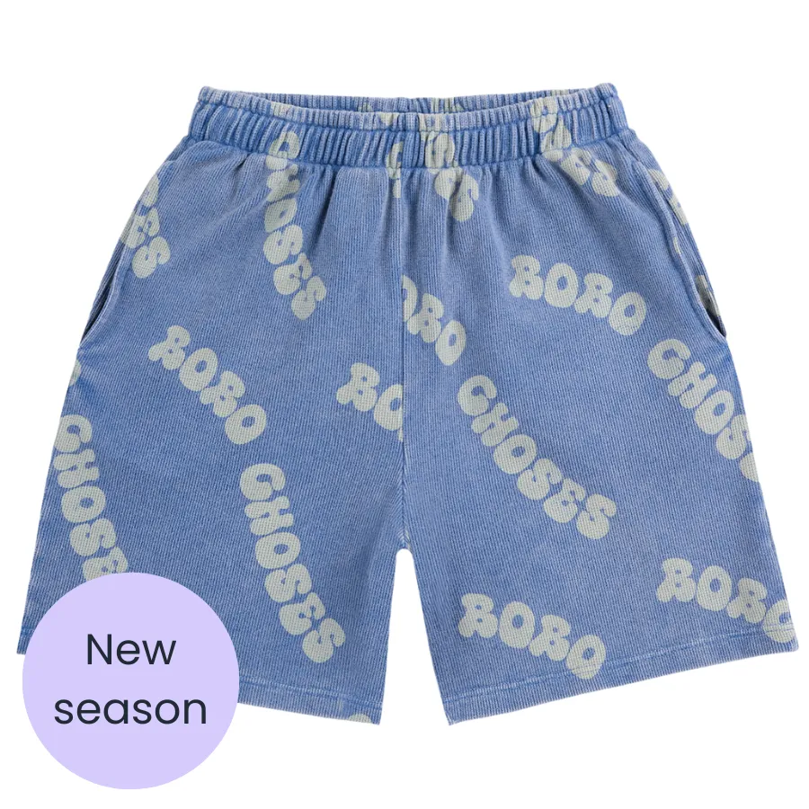 Blue Wavy Bobo Choses Shorts