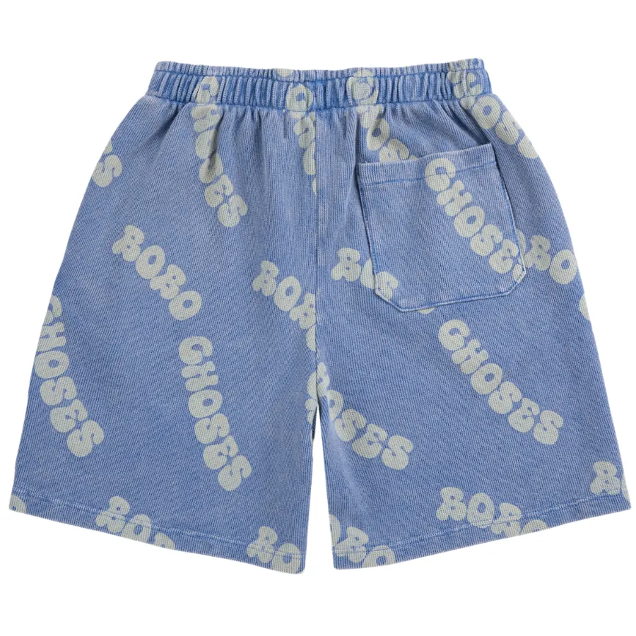 Blue Wavy Bobo Choses Shorts