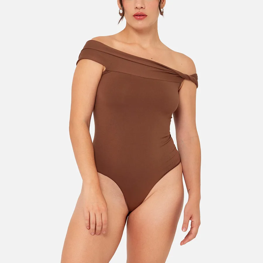 Bodysuit drapeado Stretch