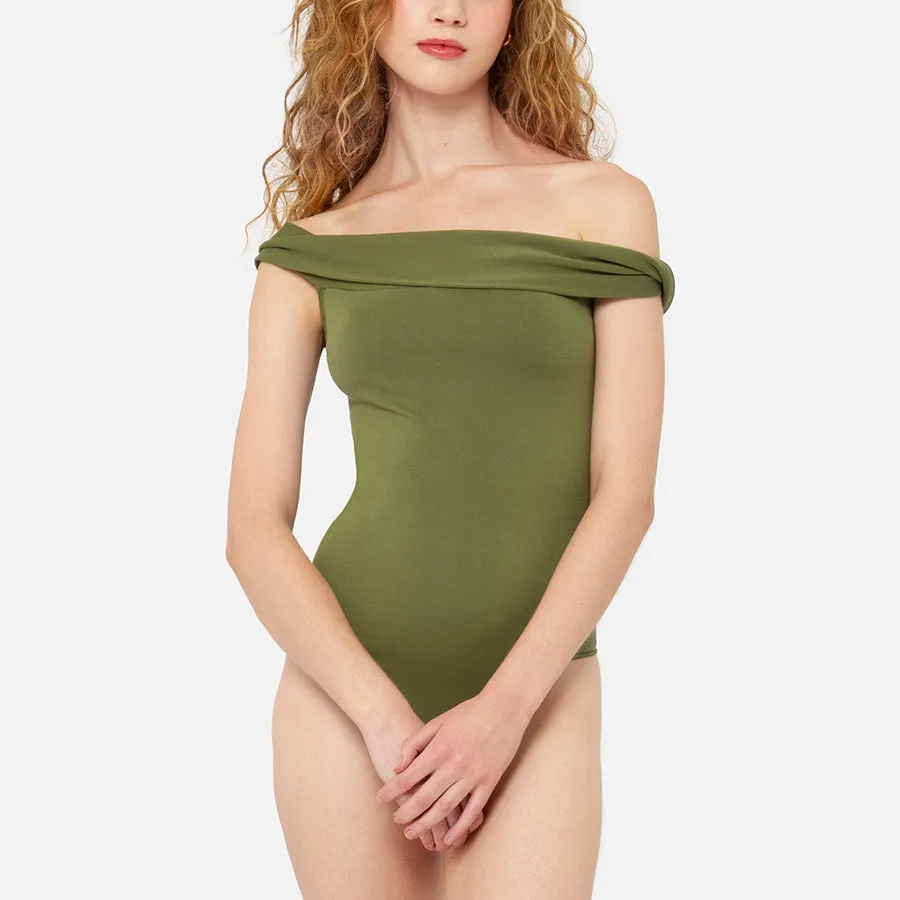 Bodysuit drapeado Stretch