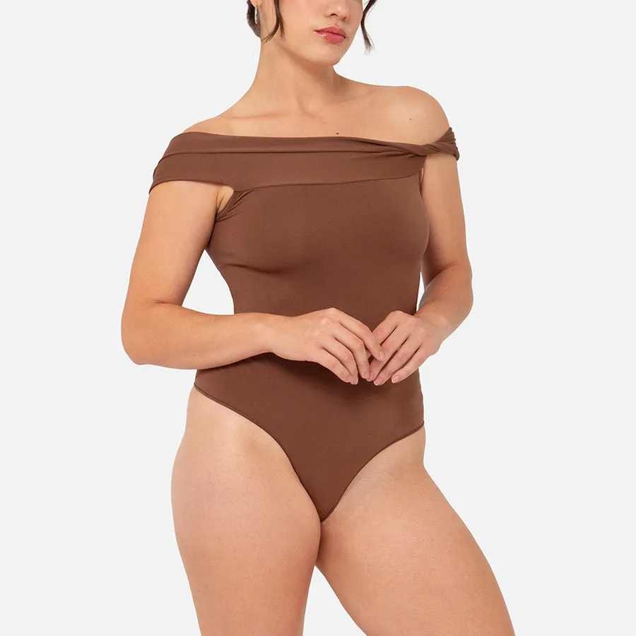 Bodysuit drapeado Stretch
