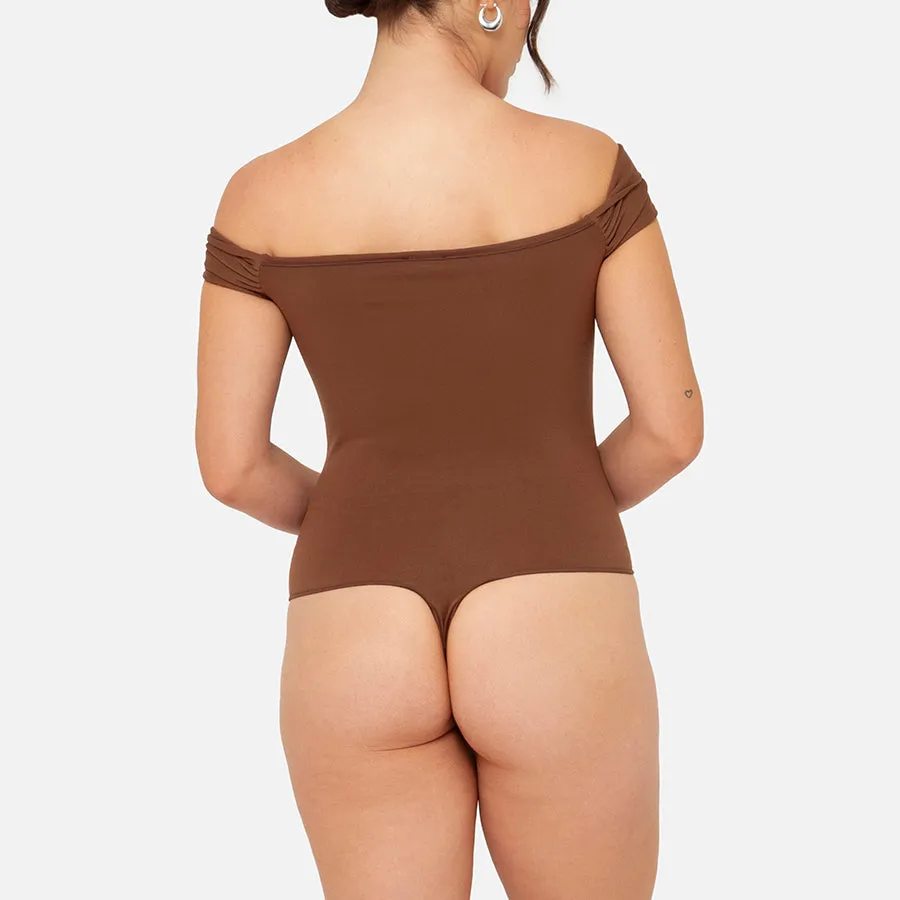 Bodysuit drapeado Stretch
