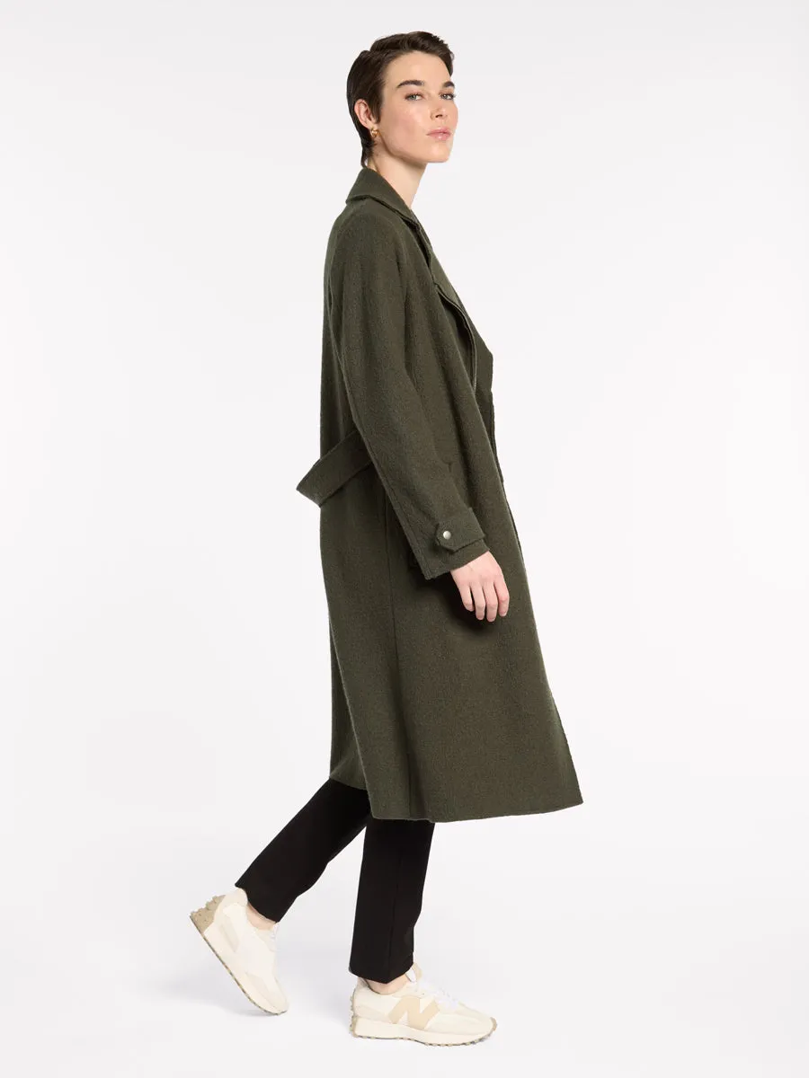 Boiled Wool Moto Coat