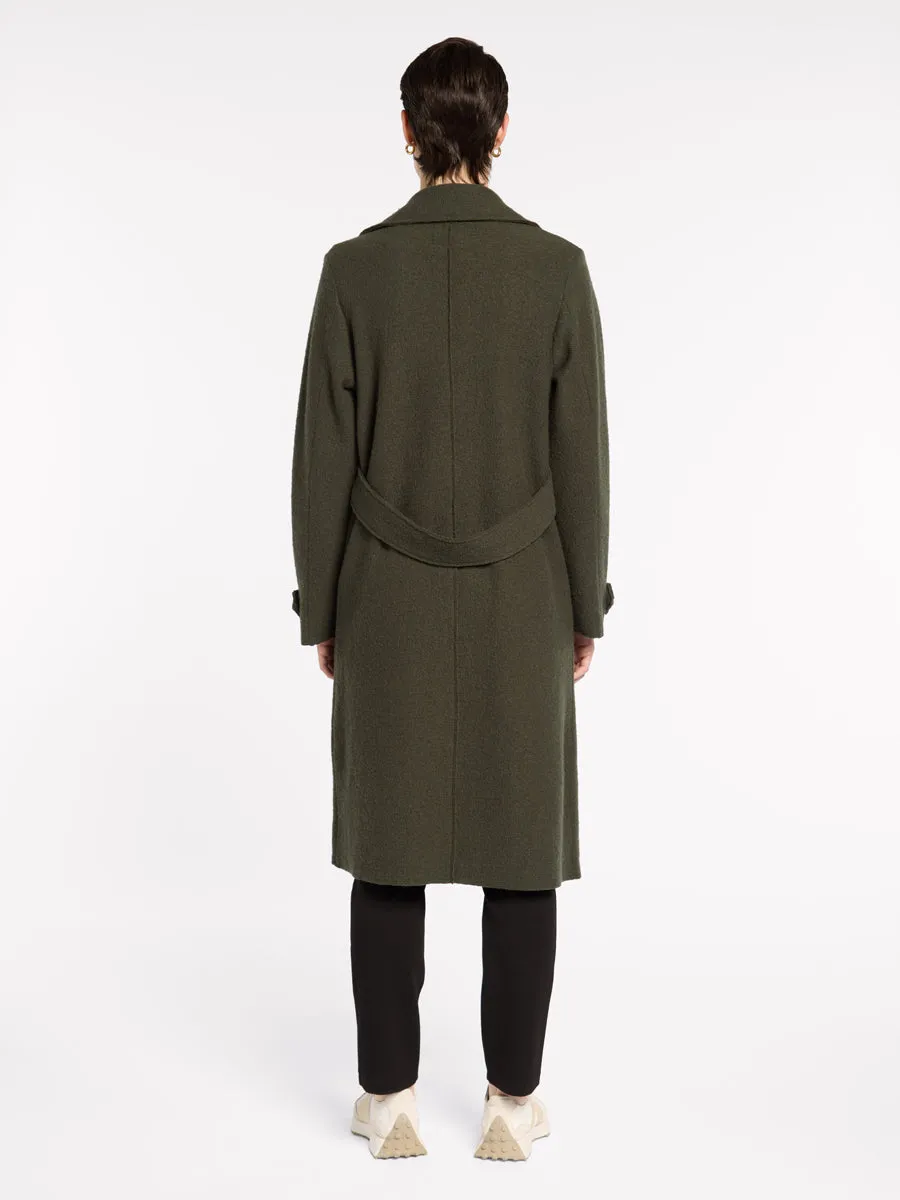 Boiled Wool Moto Coat