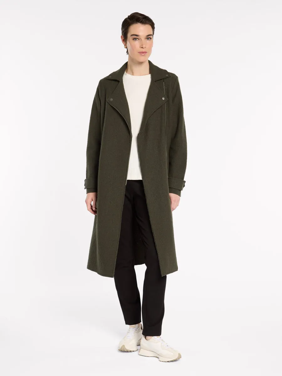 Boiled Wool Moto Coat