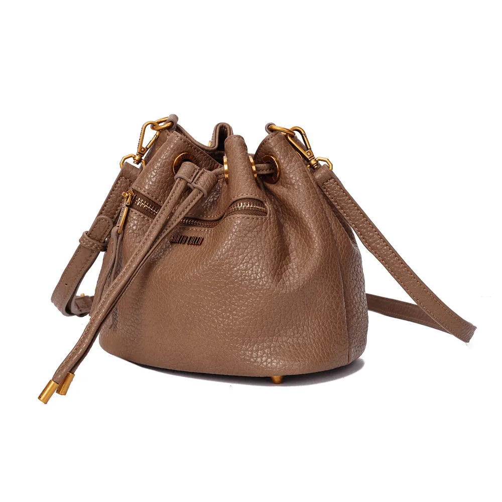 Bolsa Bucket Marrom Santa Lolla Alça Transversal