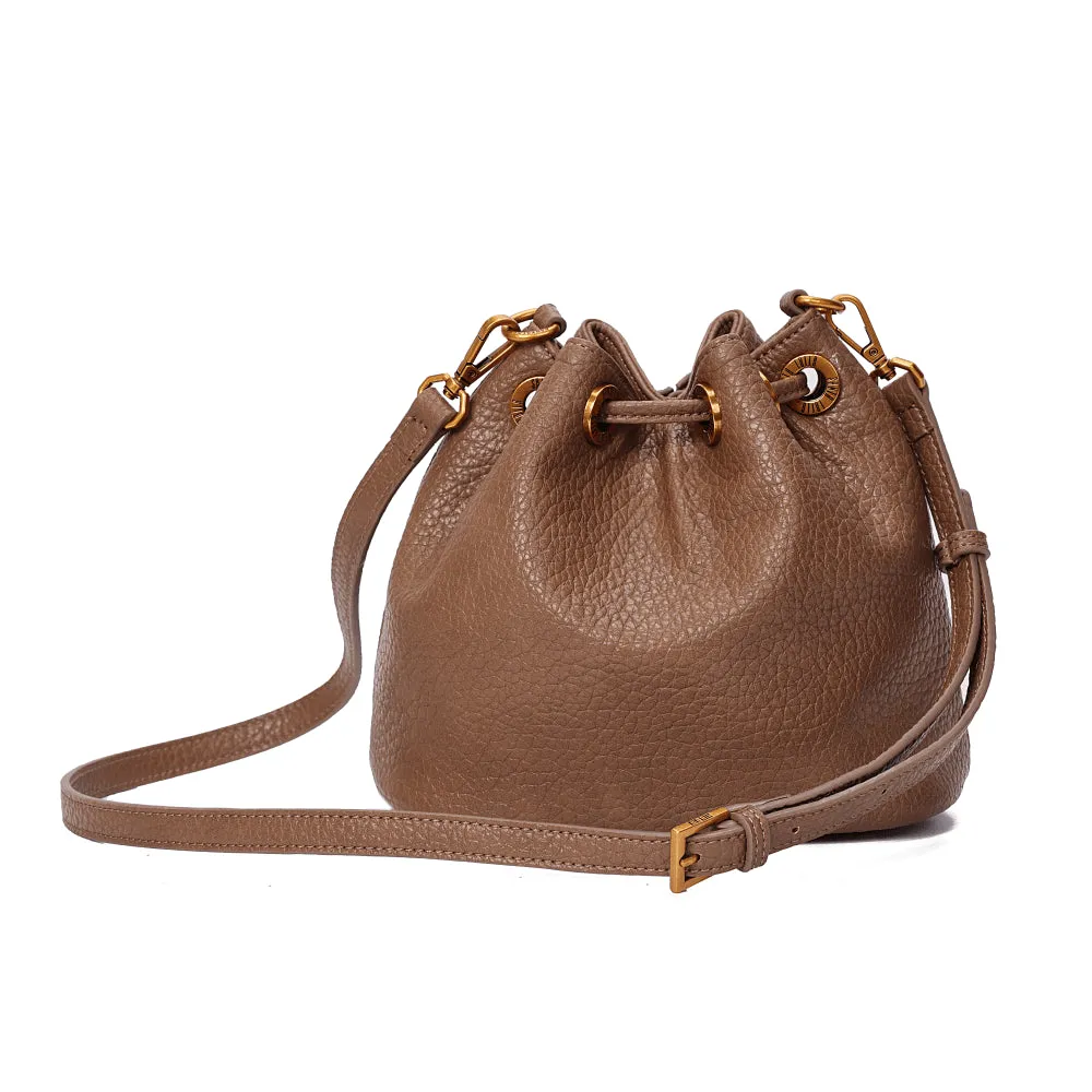Bolsa Bucket Marrom Santa Lolla Alça Transversal