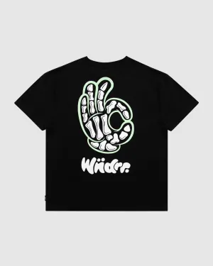 BONES BOX FIT TEE - BLACK