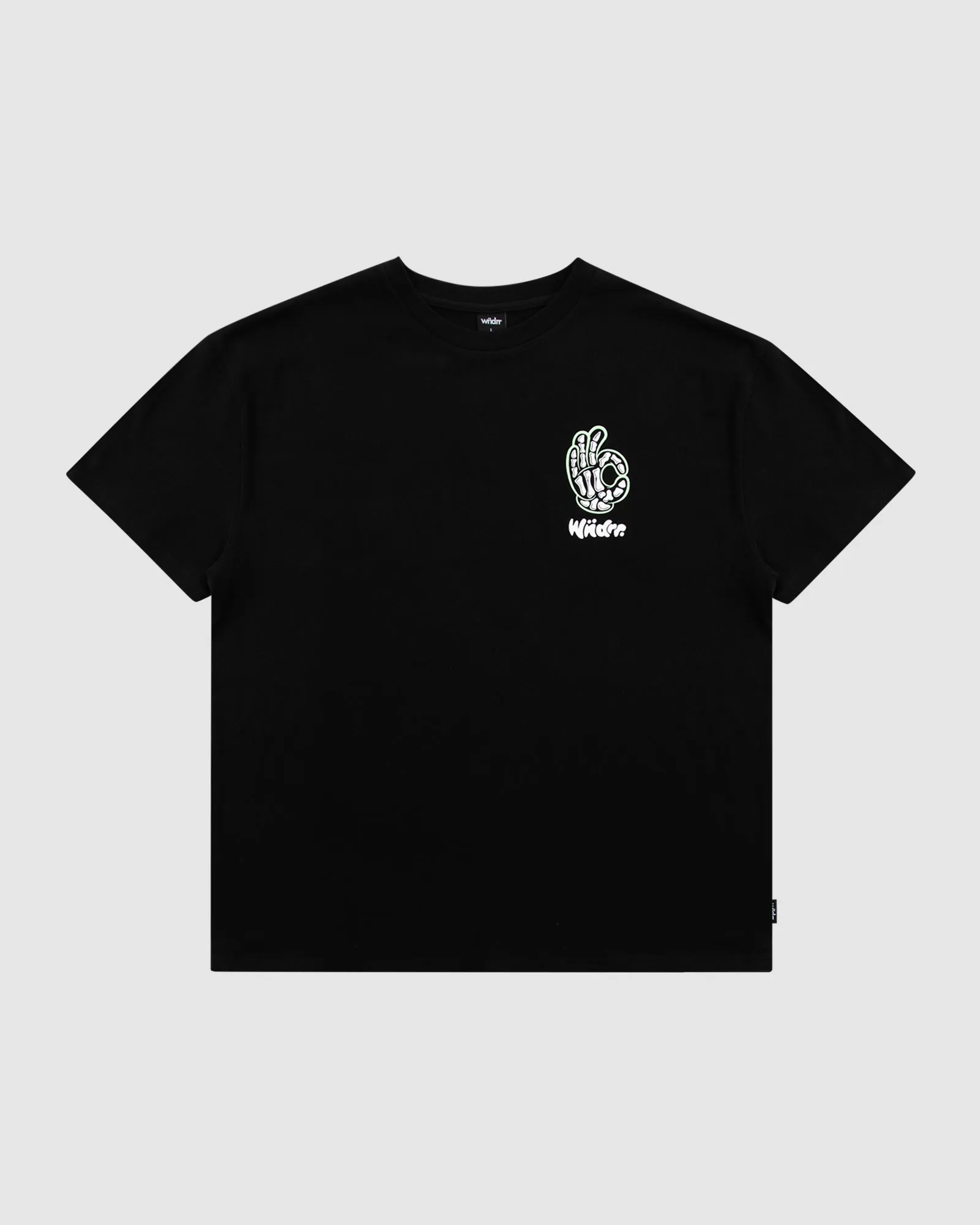BONES BOX FIT TEE - BLACK