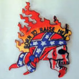 Born to Raise Hell 4-Inch Embroidered Patch – Iron-On or Sew-On