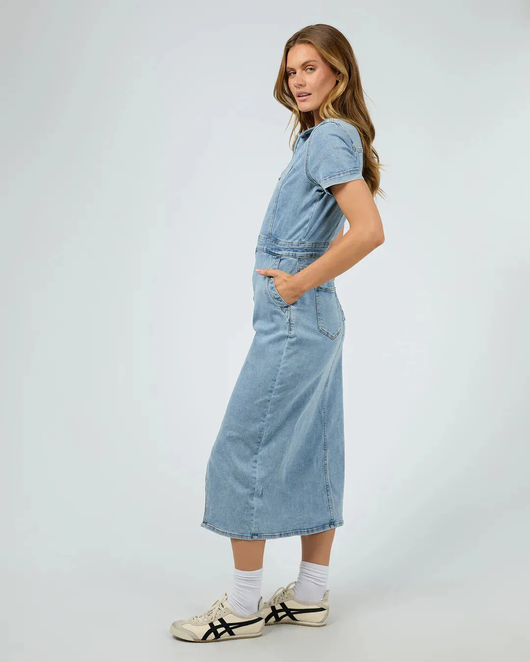 Boston Midi Dress - Light Blue
