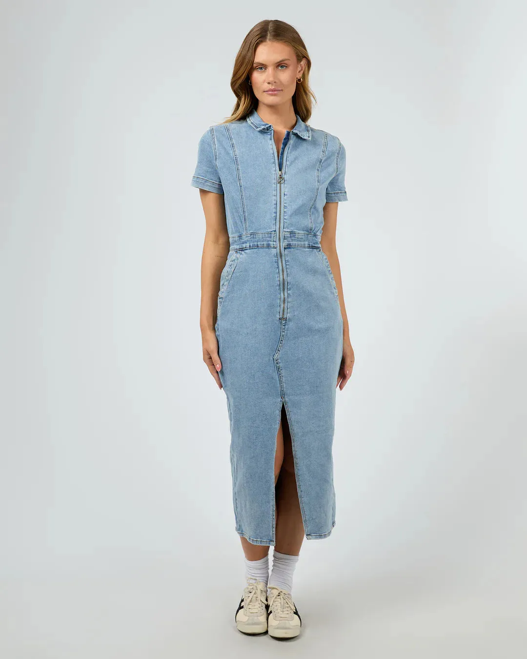 Boston Midi Dress - Light Blue