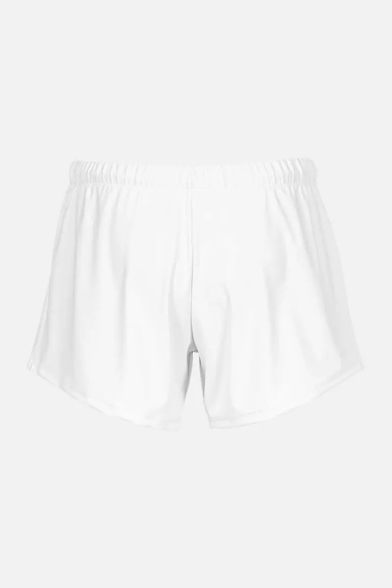 Boys White Comp Shorts