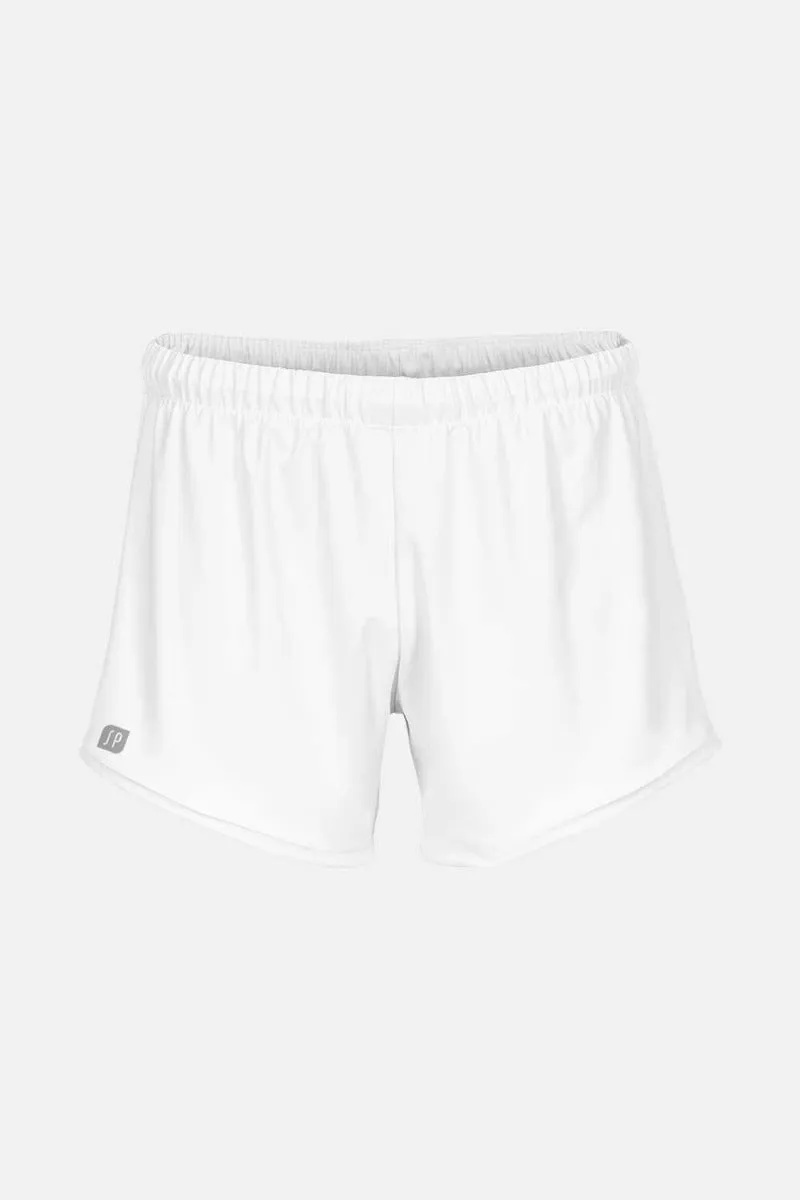 Boys White Comp Shorts