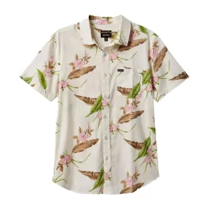 Brixton - Charter Print Shirt Off White/Dark Earth
