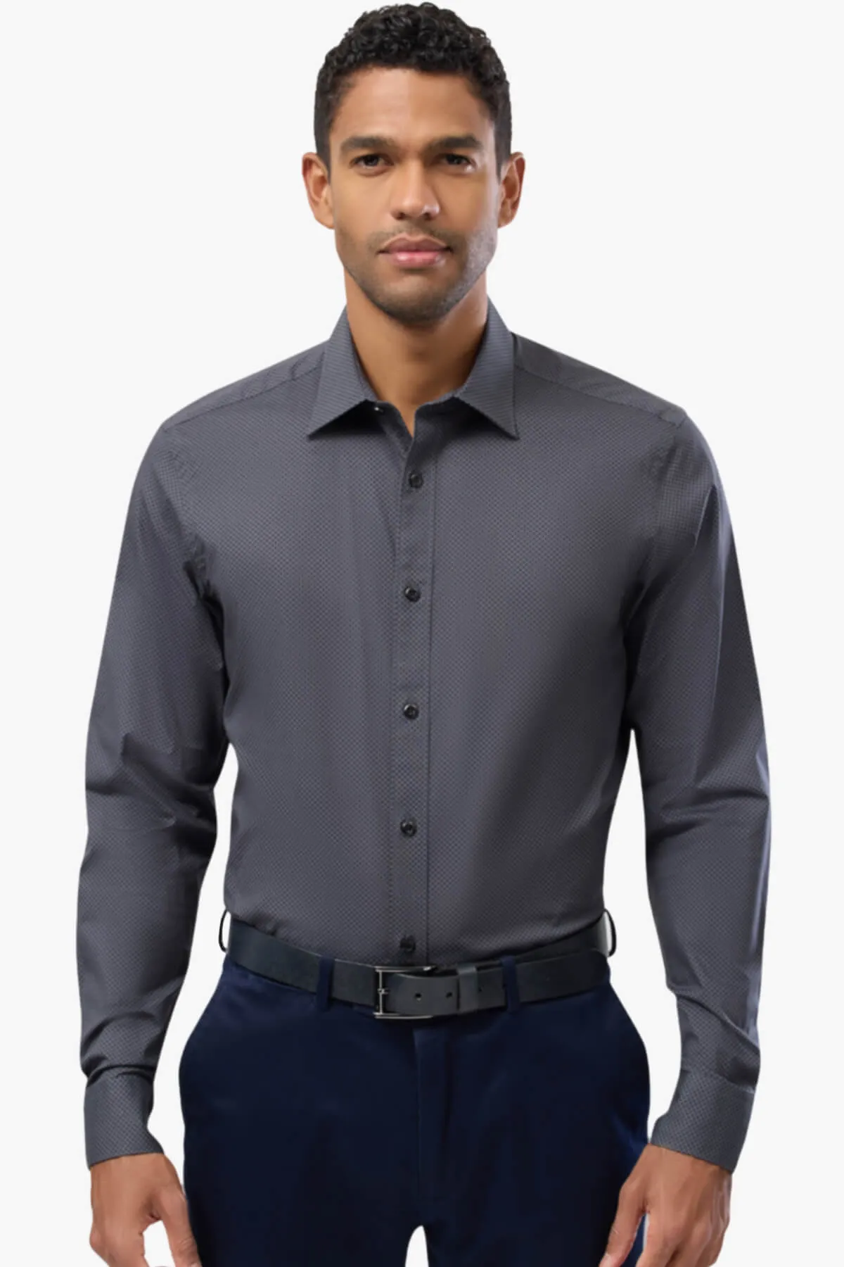 Brooksfield | Dot Print Business Shirt