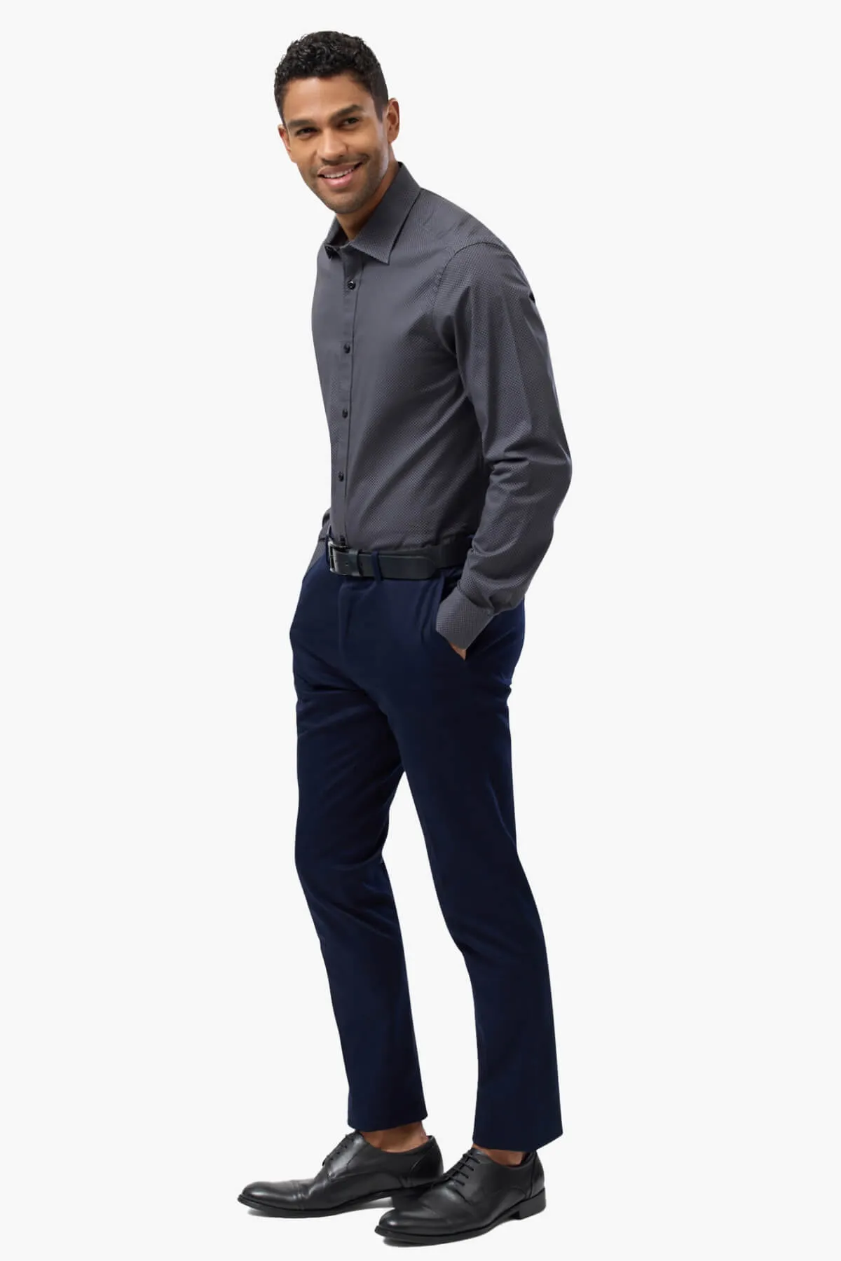 Brooksfield | Dot Print Business Shirt