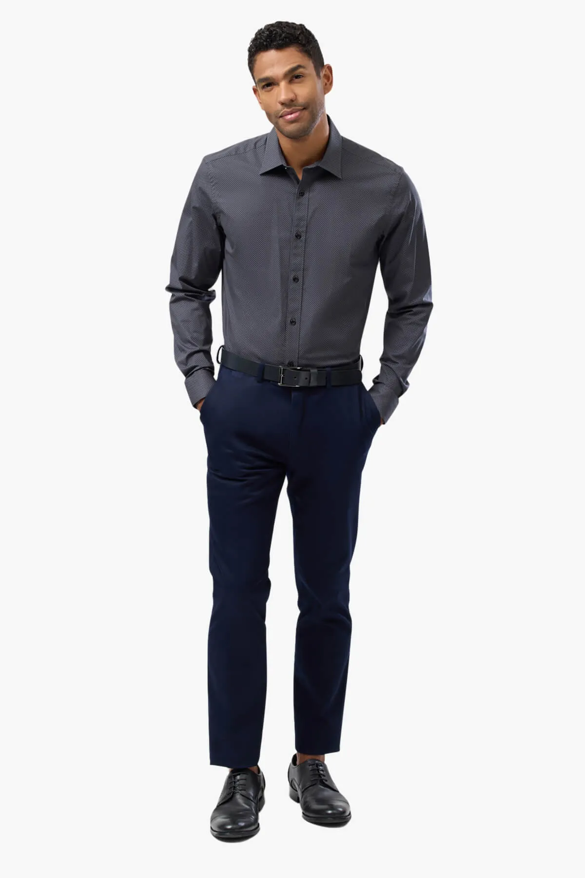 Brooksfield | Dot Print Business Shirt