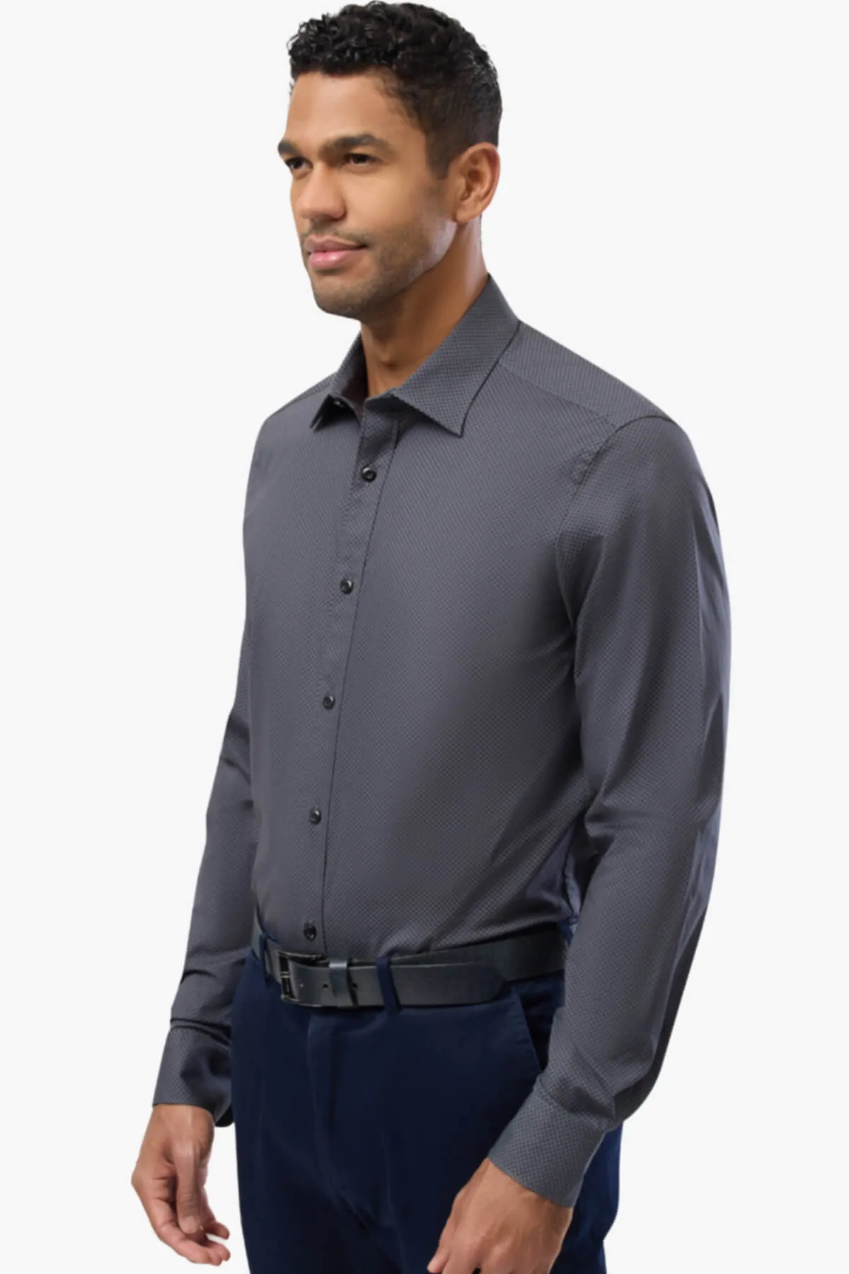 Brooksfield | Dot Print Business Shirt