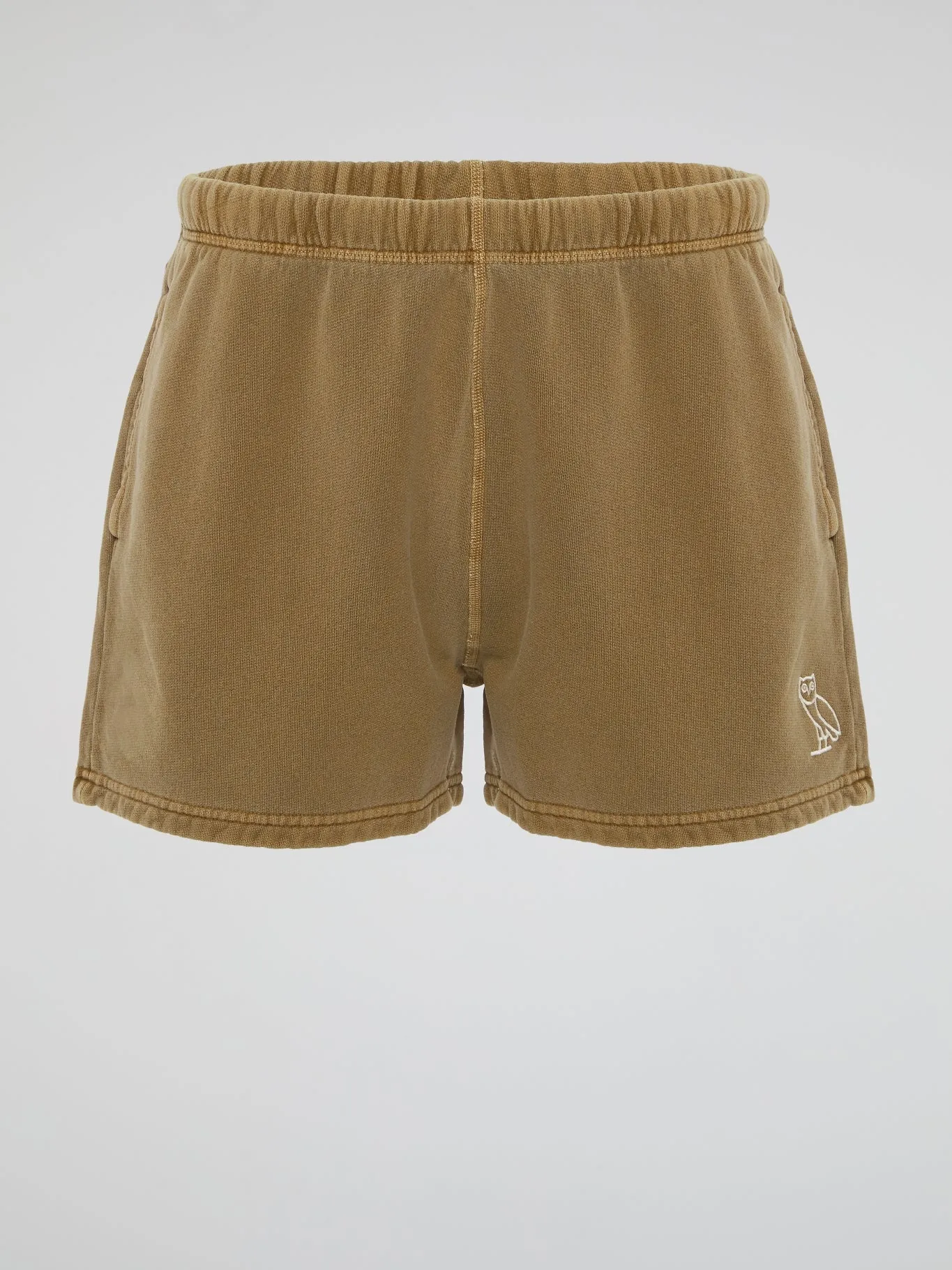 Brown Garment Dye Shorts