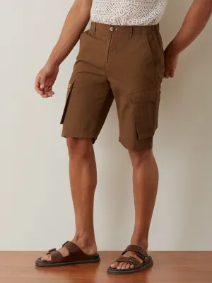 Brown Plain Shorts