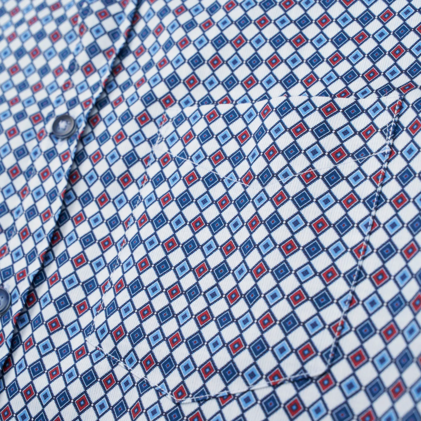 Bugatti Rhombus Print L/S Shirt