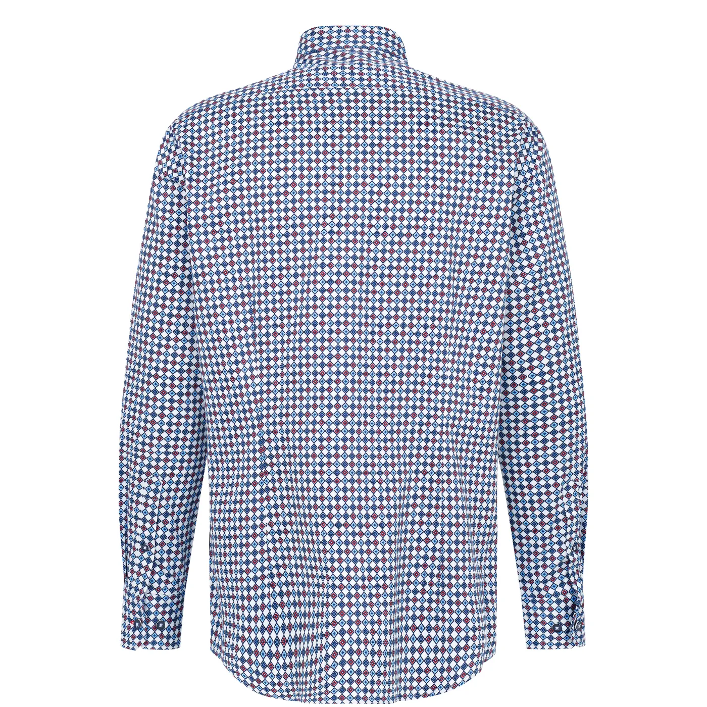 Bugatti Rhombus Print L/S Shirt