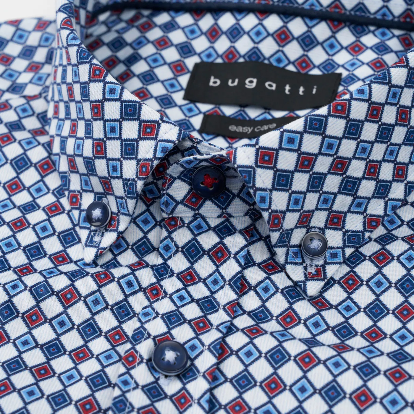 Bugatti Rhombus Print L/S Shirt