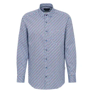 Bugatti Rhombus Print L/S Shirt