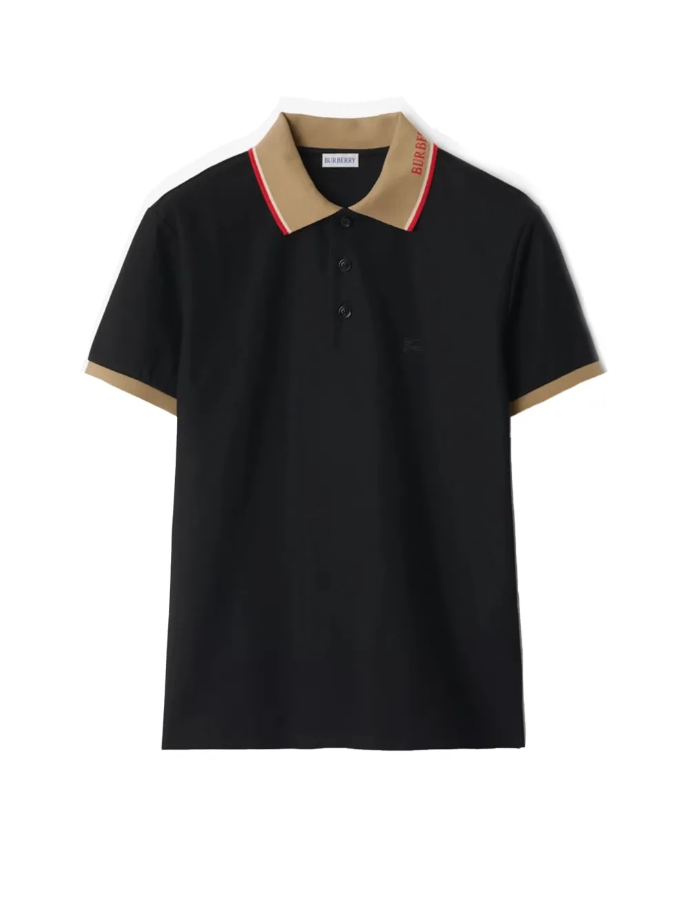 Burberry Cotton Polo Shirt Black