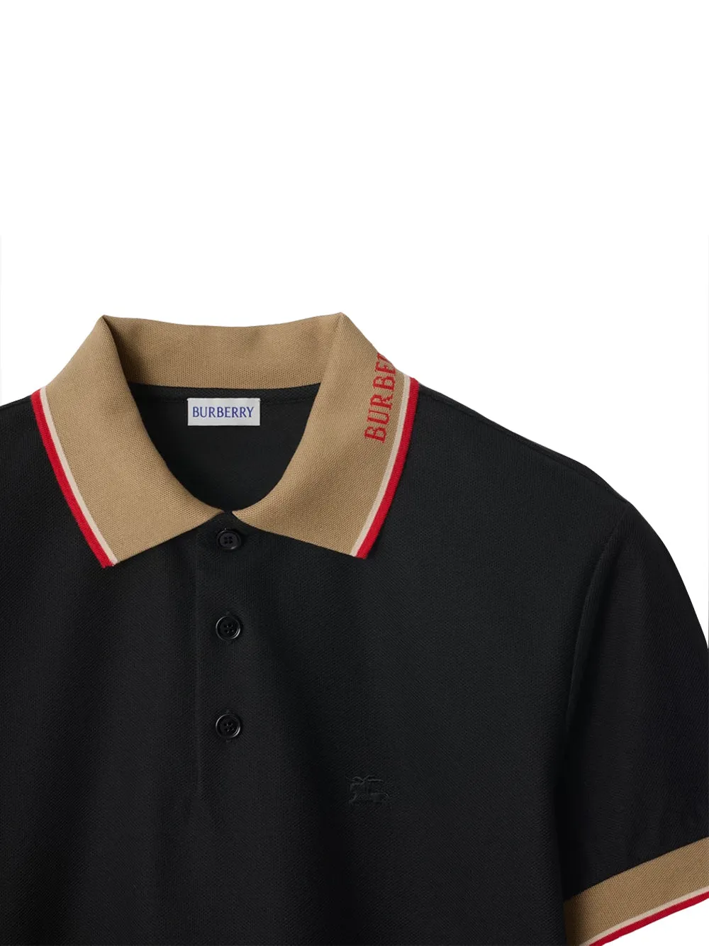 Burberry Cotton Polo Shirt Black