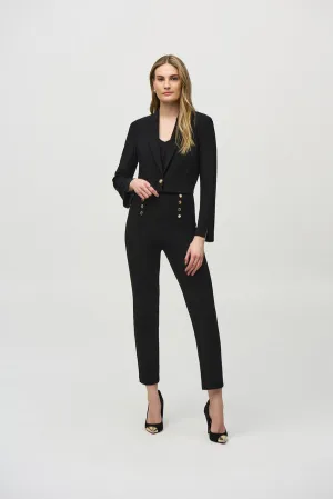 Button Closure Blazer Coat