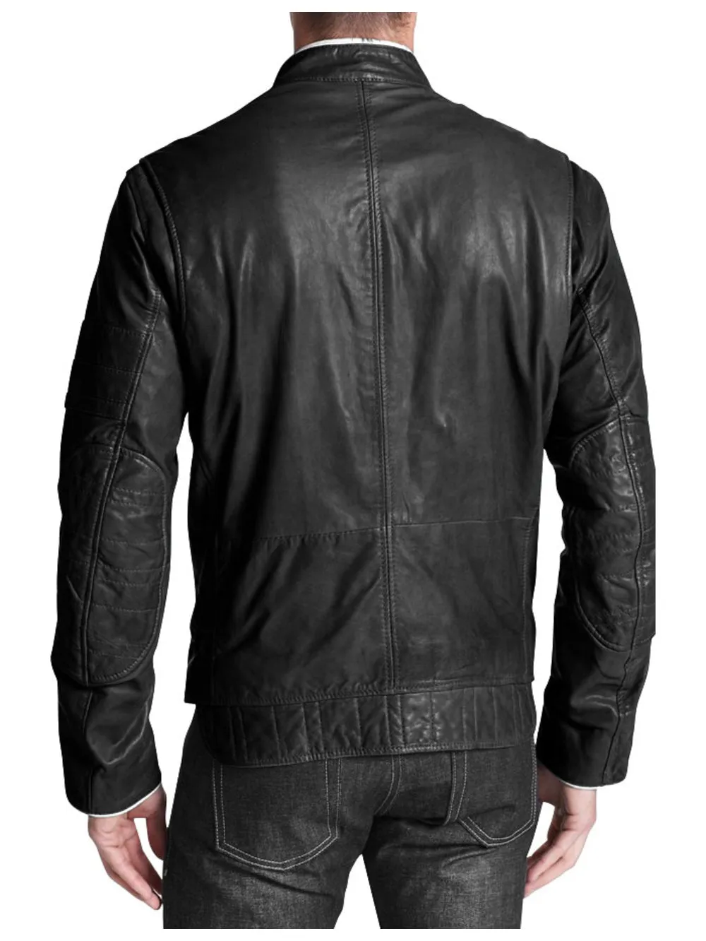 Cafe Racer Style Biker Genuine Leather Jacket for Men