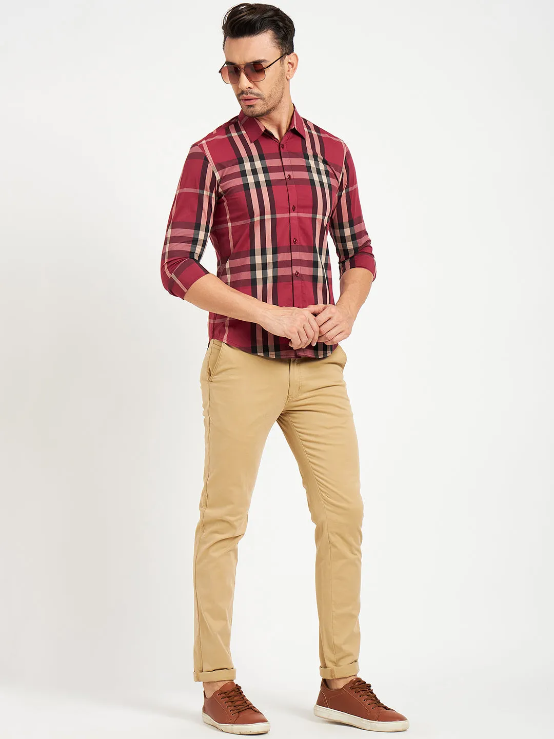 Camla Wine Shirts For Men
