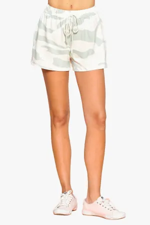 Camouflage Printed Hacci Jersey Shorts