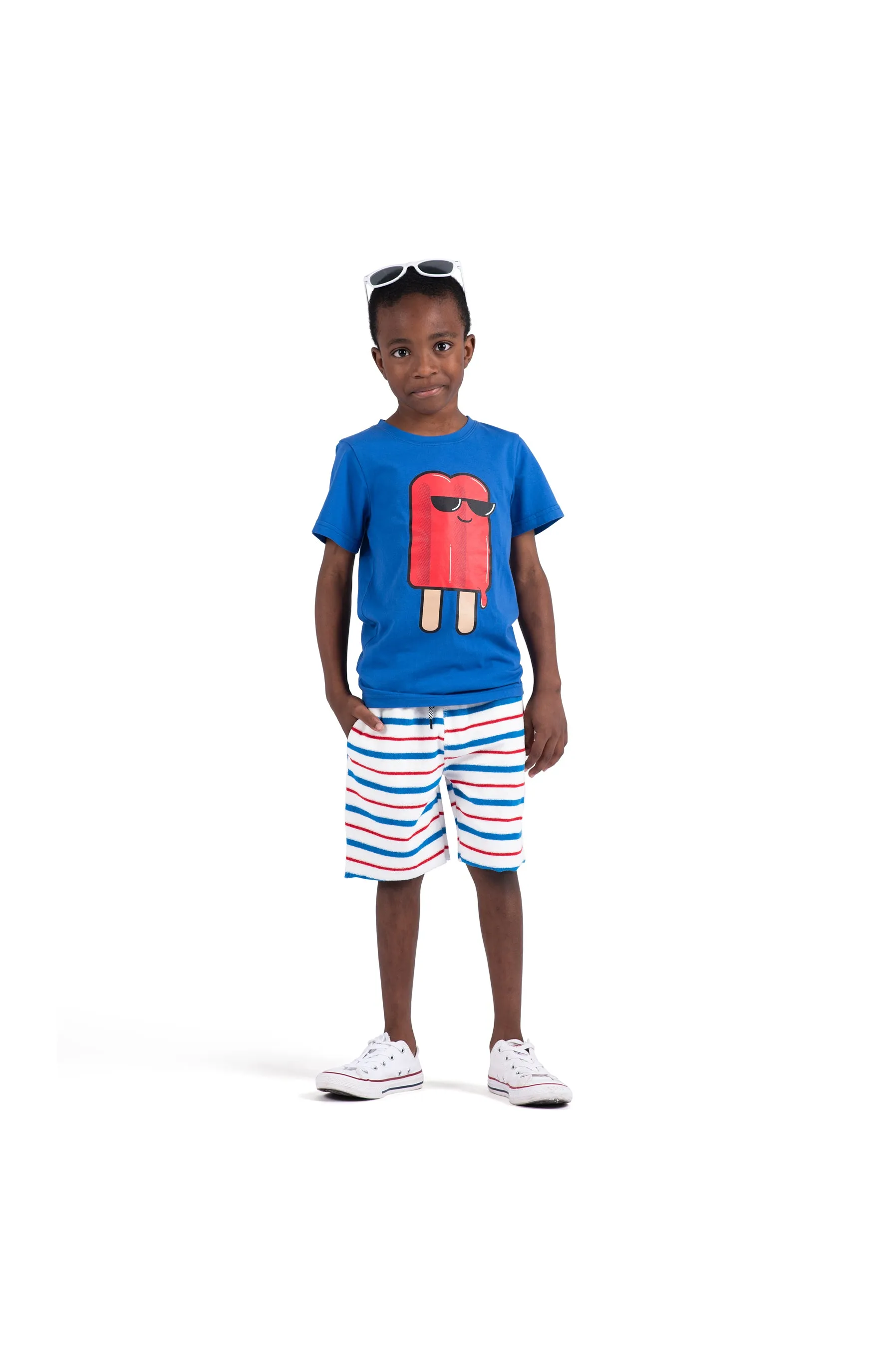 CAMP SHORTS - RED, WHITE & BLUE