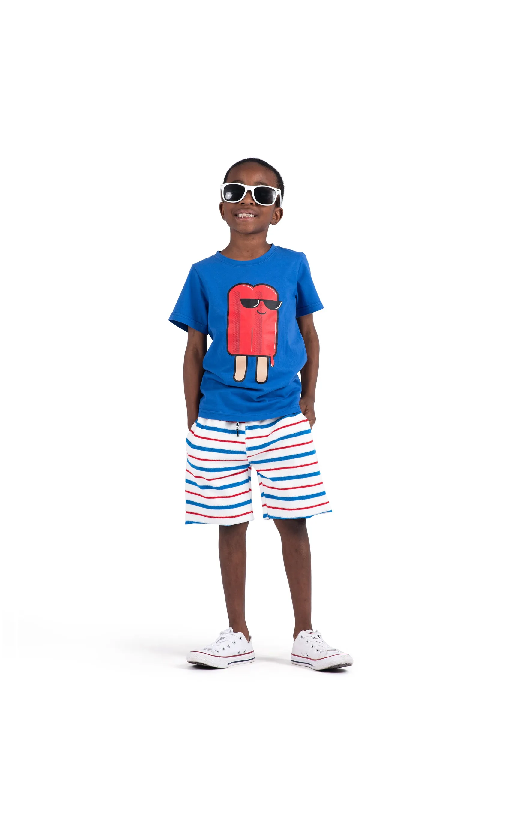 CAMP SHORTS - RED, WHITE & BLUE