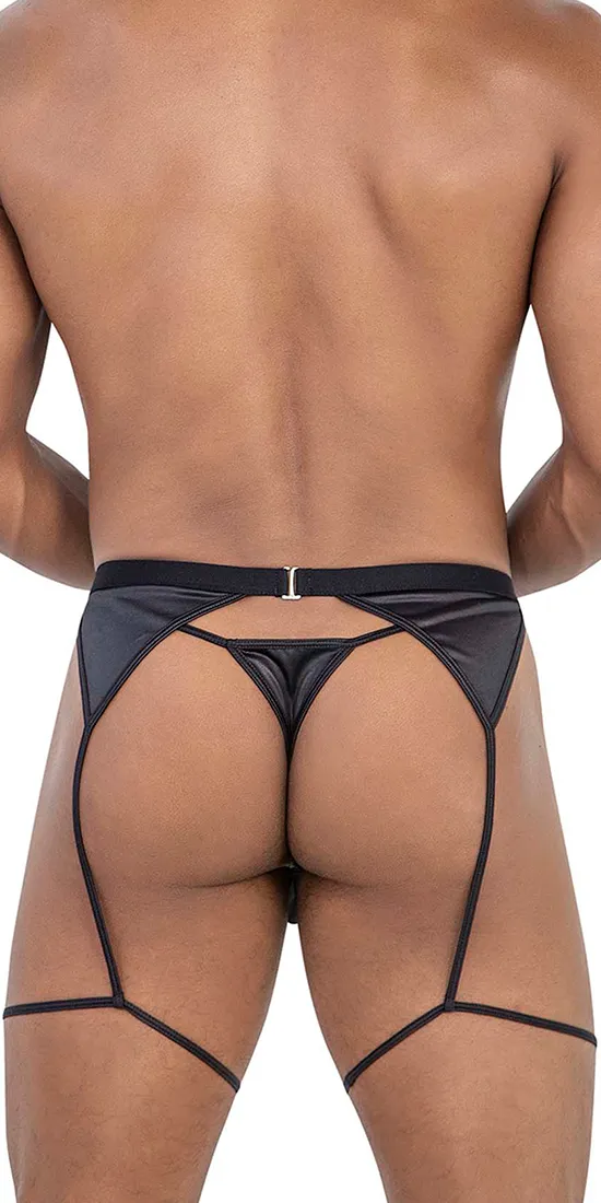 Candyman 99785 Garter Outfit Black