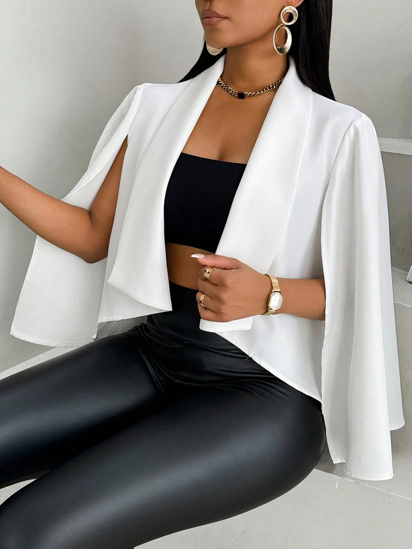 Chaqueta de Blazer Corta para Mujer - Cherry Vibes