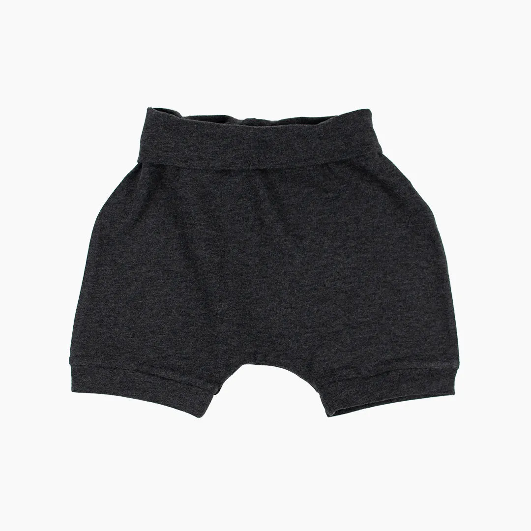 Charcoal Grow-With-Me Shorts