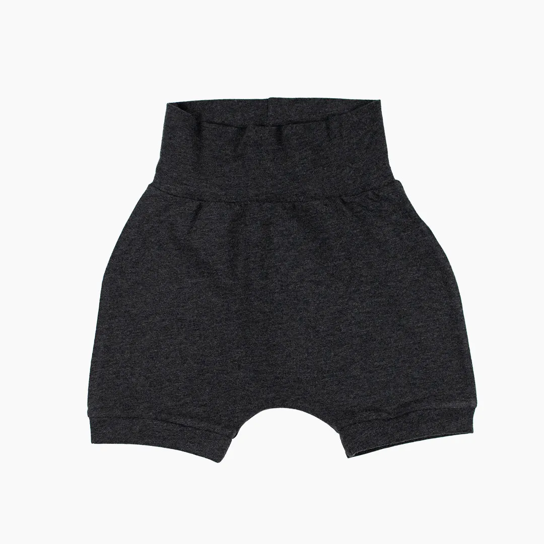 Charcoal Grow-With-Me Shorts