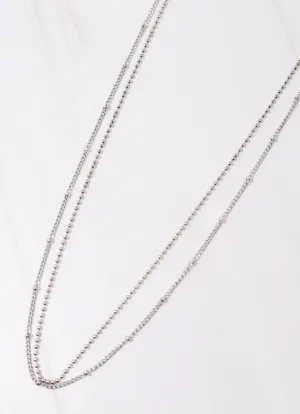 Charlton Layered Necklace SILVER