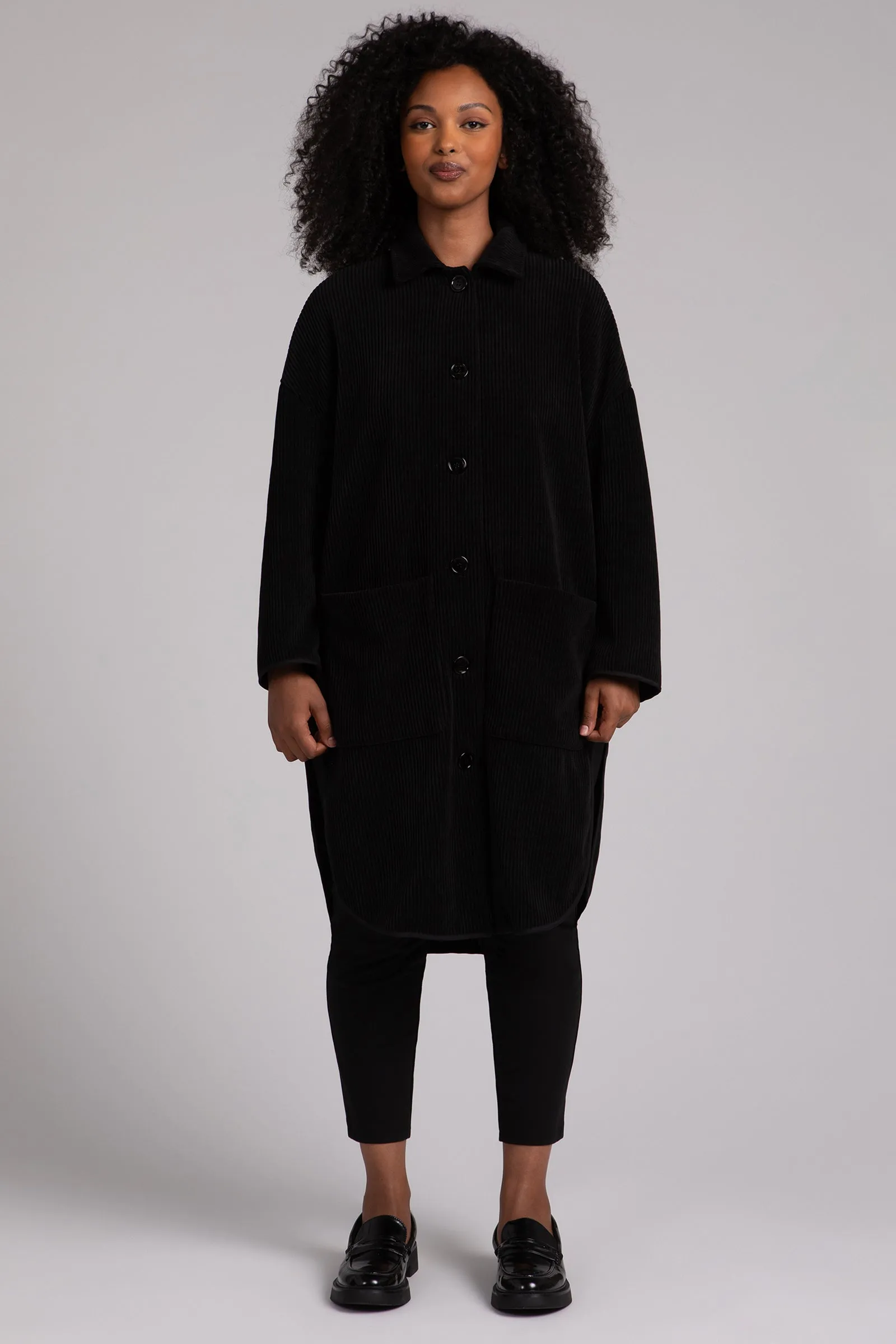 Chenille Cord Maxi Shacket