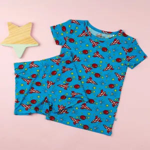 Children's Short Sleeve Pyjamas - Space